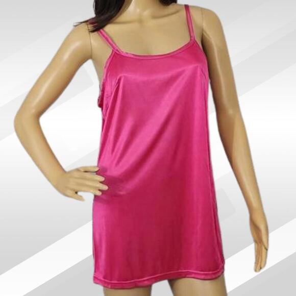 2/$30 Lucy Paris Pink Slip & Sheer Sleeveless Robe Set Size L - Picture 3 of 8